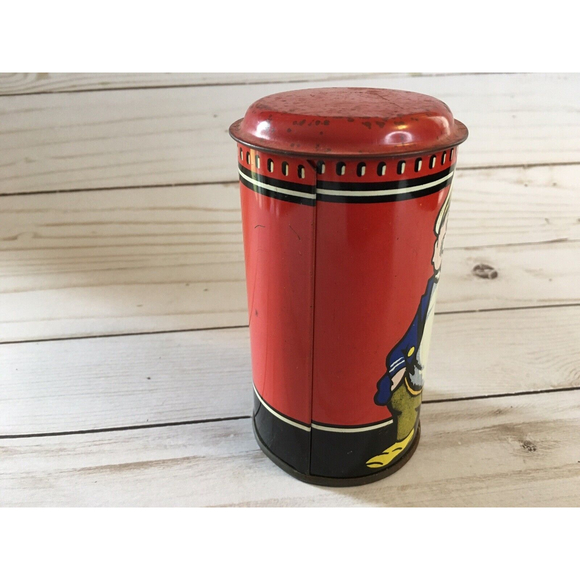 VINTAGE POST OFFICE SAVINGS Tin Can Bank Tin Money Coins - Picture 3 of 8